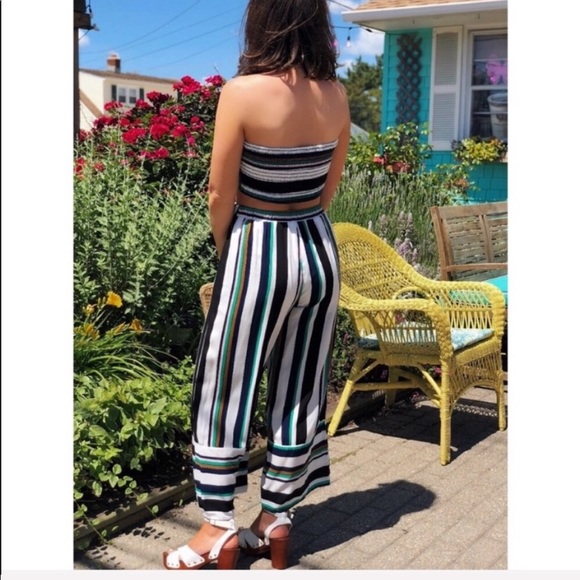 Striped Two-Piece Set - Picture 3 of 4